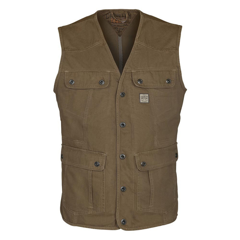 GILET COUNTRY Marron