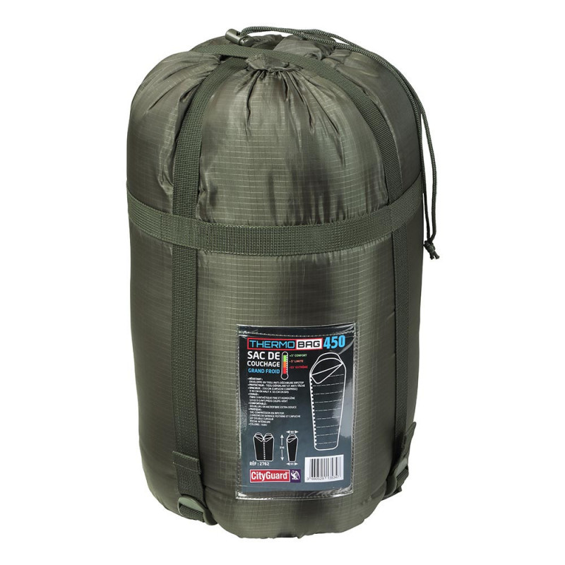 Sac de couchage Thermobag Outdoor 400 grand froid Kaki 01