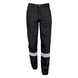 PANTALON SECURITE BANDE RETRO-REFLECHISSANTES