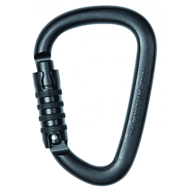 Mousqueton asymétrique de grande capacité William à verrouillage Triact-Lock®