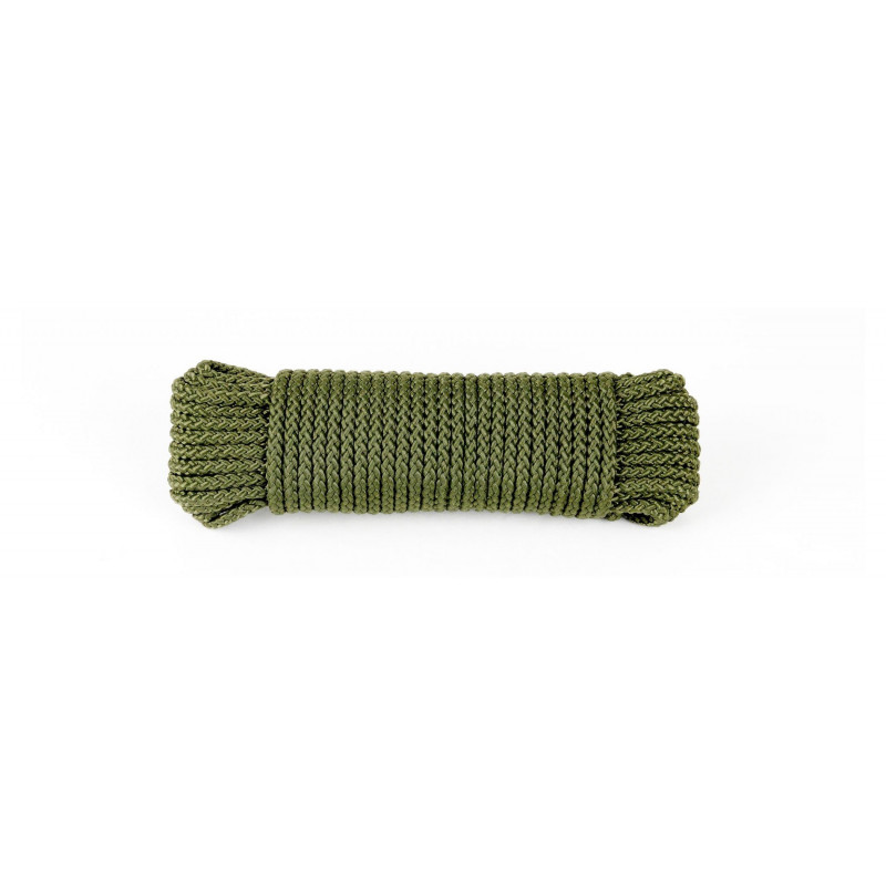 Drisse corde Ø 4 mm - longueur 15 m Kaki