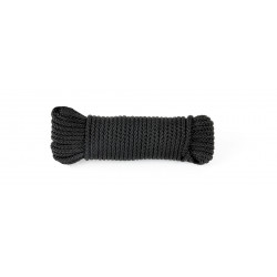 Drisse corde Ø 4 mm - longueur 15 m Noir