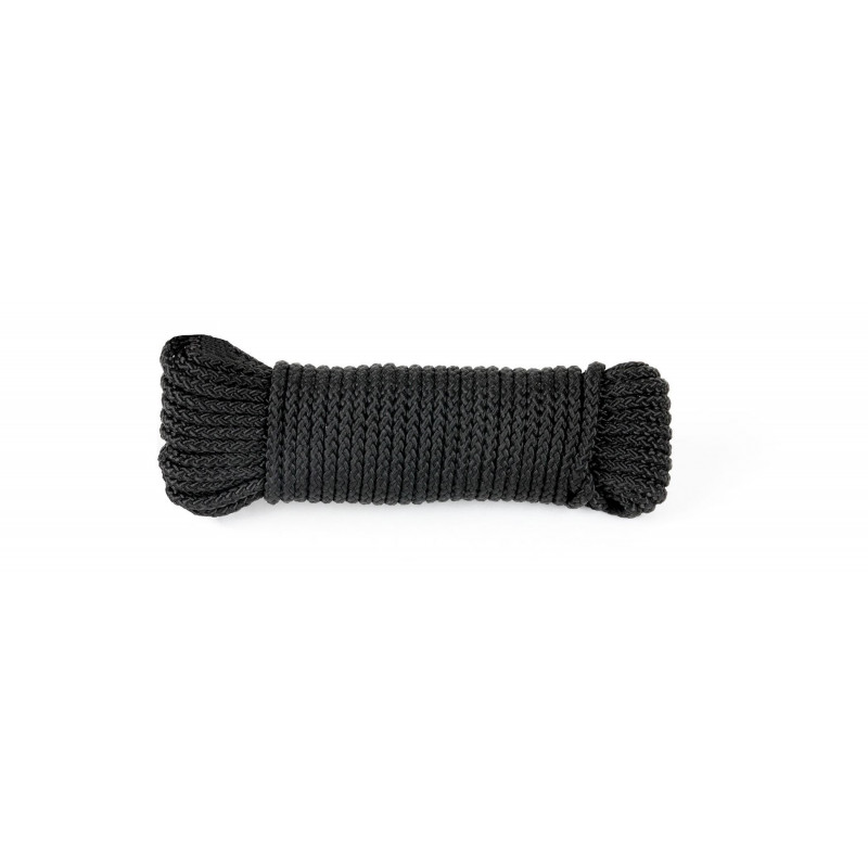 Drisse corde Ø 4 mm - longueur 15 m Noir