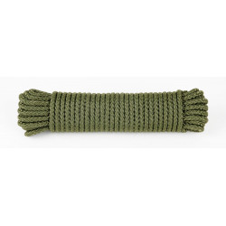 Drisse corde Ø 7 mm - longueur 15 m kaki