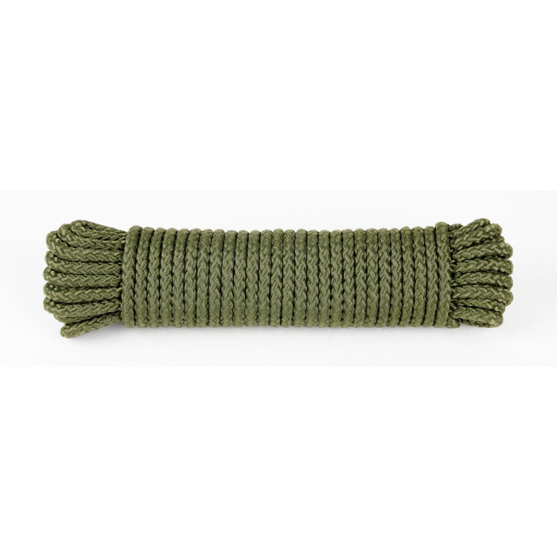 Drisse corde Ø 7 mm - longueur 15 m kaki