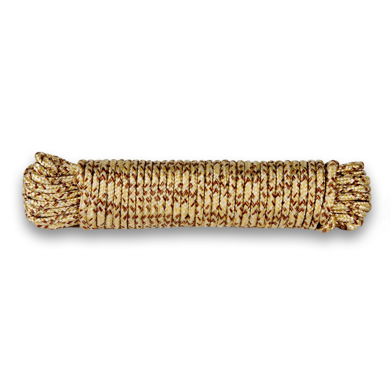 Drisse corde Ø 7 mm - longueur 15 m tan