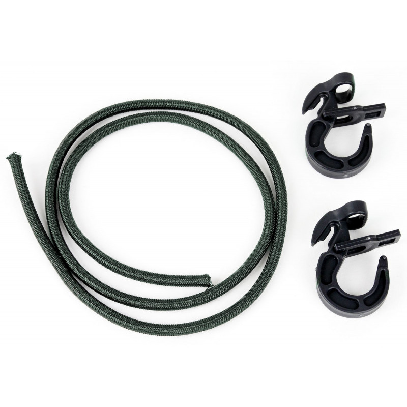 Kit sandow Ø 6 mm - longueur 1 m + 2 crochets réglables vert od