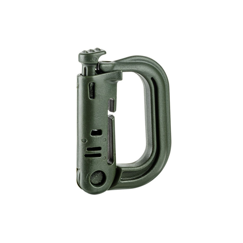 Mousqueton D-ring avec fixation pour passant M.O.L.L.E. KAKI