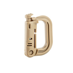 Mousqueton D-ring avec fixation pour passant M.O.L.L.E. NOIR