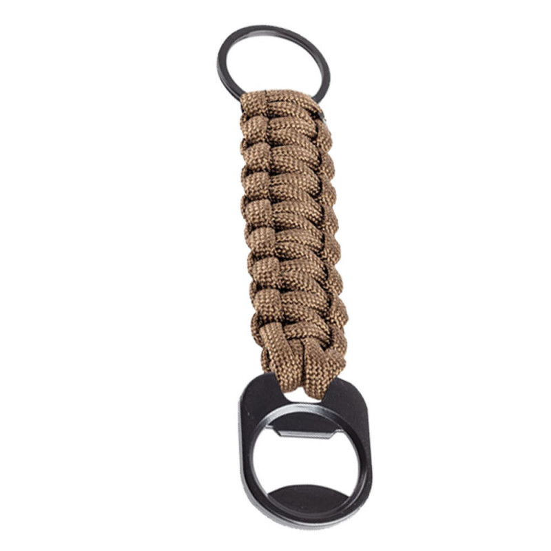 Porte-clés en paracorde TAN avec décapsuleur