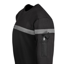 SWEATSHIRT SECURITE BANDE GRISE 03