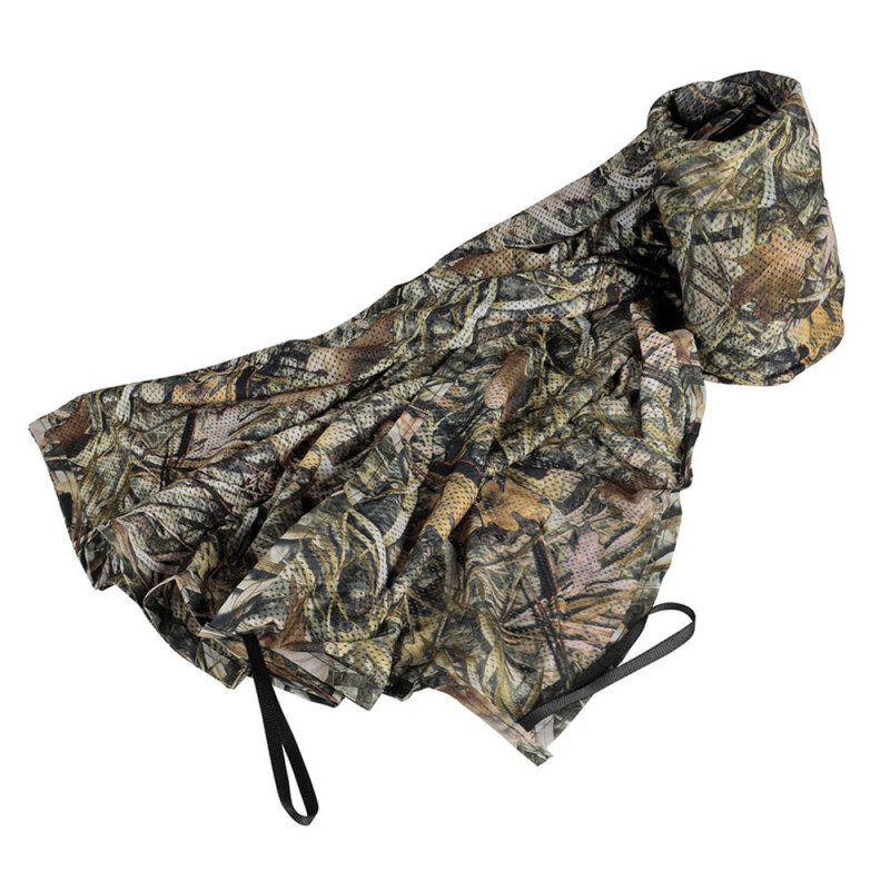 FILET DE CAMOUFLAGE EN MESH PLEIN 3D ROSEAU. 1.40