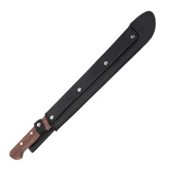 COUTEAU LAME 45 CM. MACHETTE MANCHE BOIS ETUI
