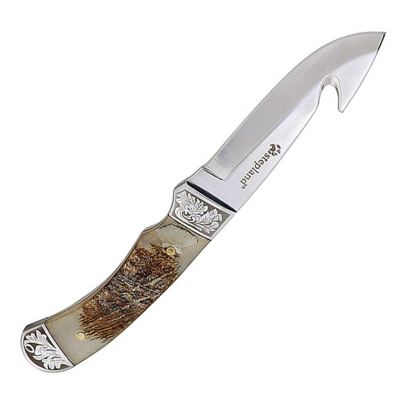 COUTEAU A DEPECER LAME 11 CM. MANCHE MOUFLON