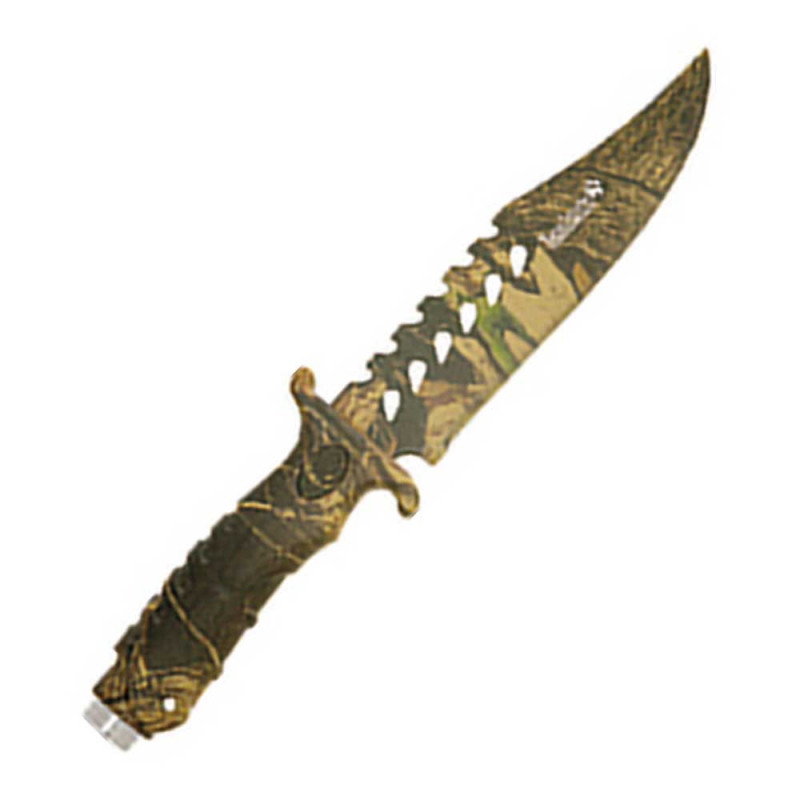 COUTEAU CAMO LAME 15.5 CM. ETUI CORDURA