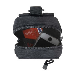 POCHE MOLLE MULTI COMPARTIMENTS RIPSTOP Noir 05