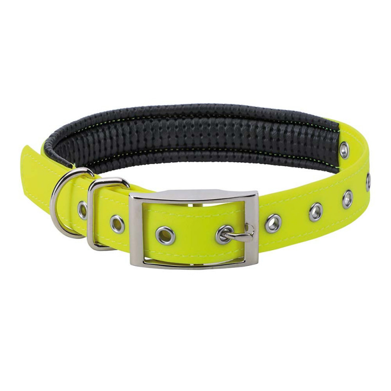 COLLIER CHIEN DOUBLE 60 CM JAUNE